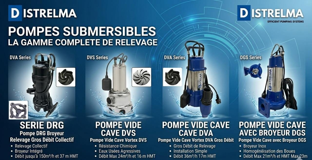 Quelle pompe vide‑cave choisir : vortex, inox ou broyeur ?